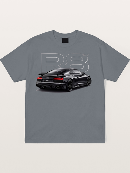 Audi R8 GT Black Rear End Cotton T-shirt