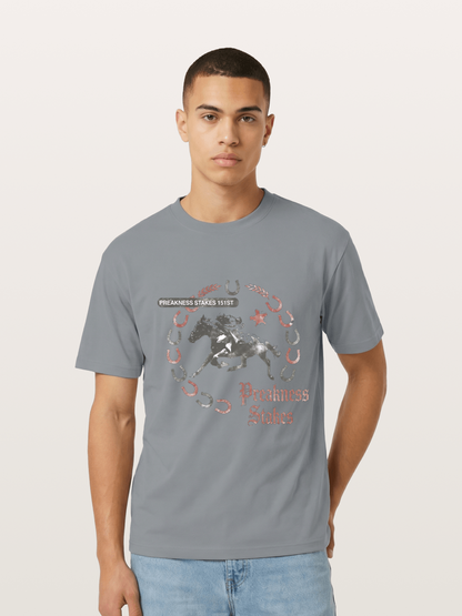 Preakness Stakes Horseshoe Art Gildan T-shirt