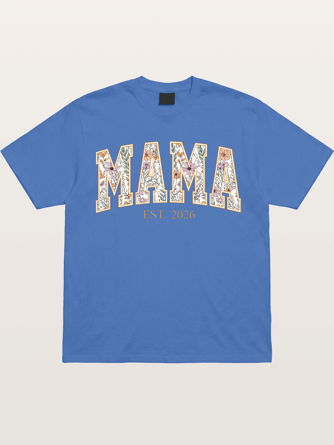 Floral Mama Est 2026 Design Gildan T-shirt