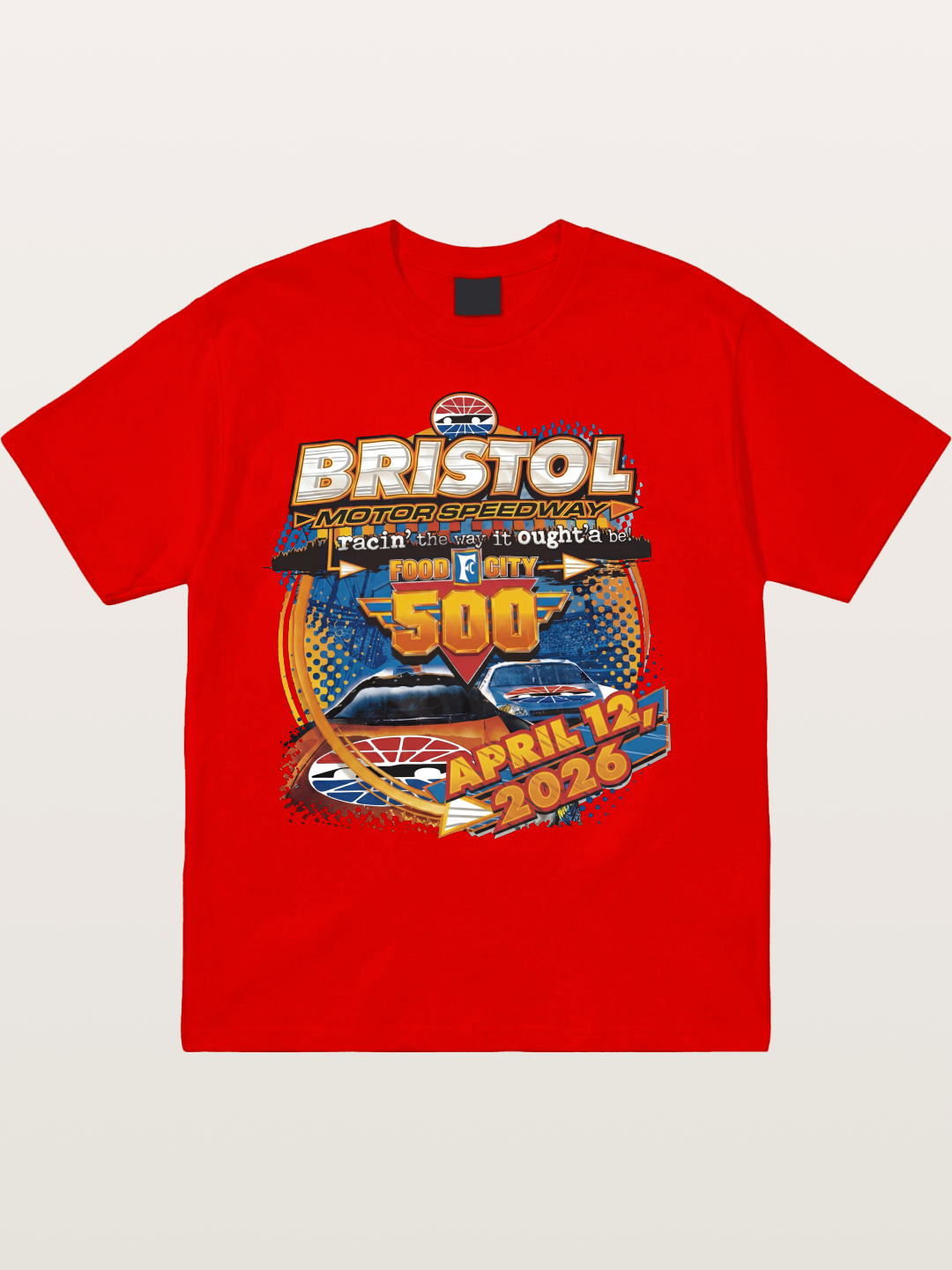2026 Bristol Food City 500 Print Cotton T-shirt