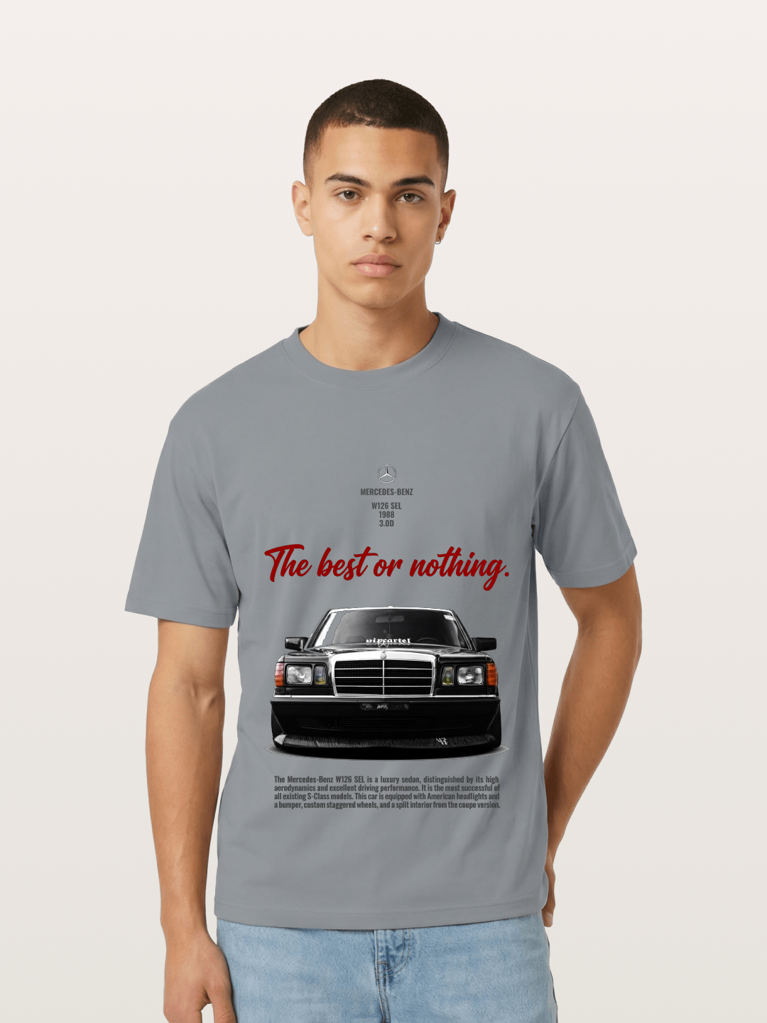 Mercedes W126 SEL Retro Gildan T-shirt