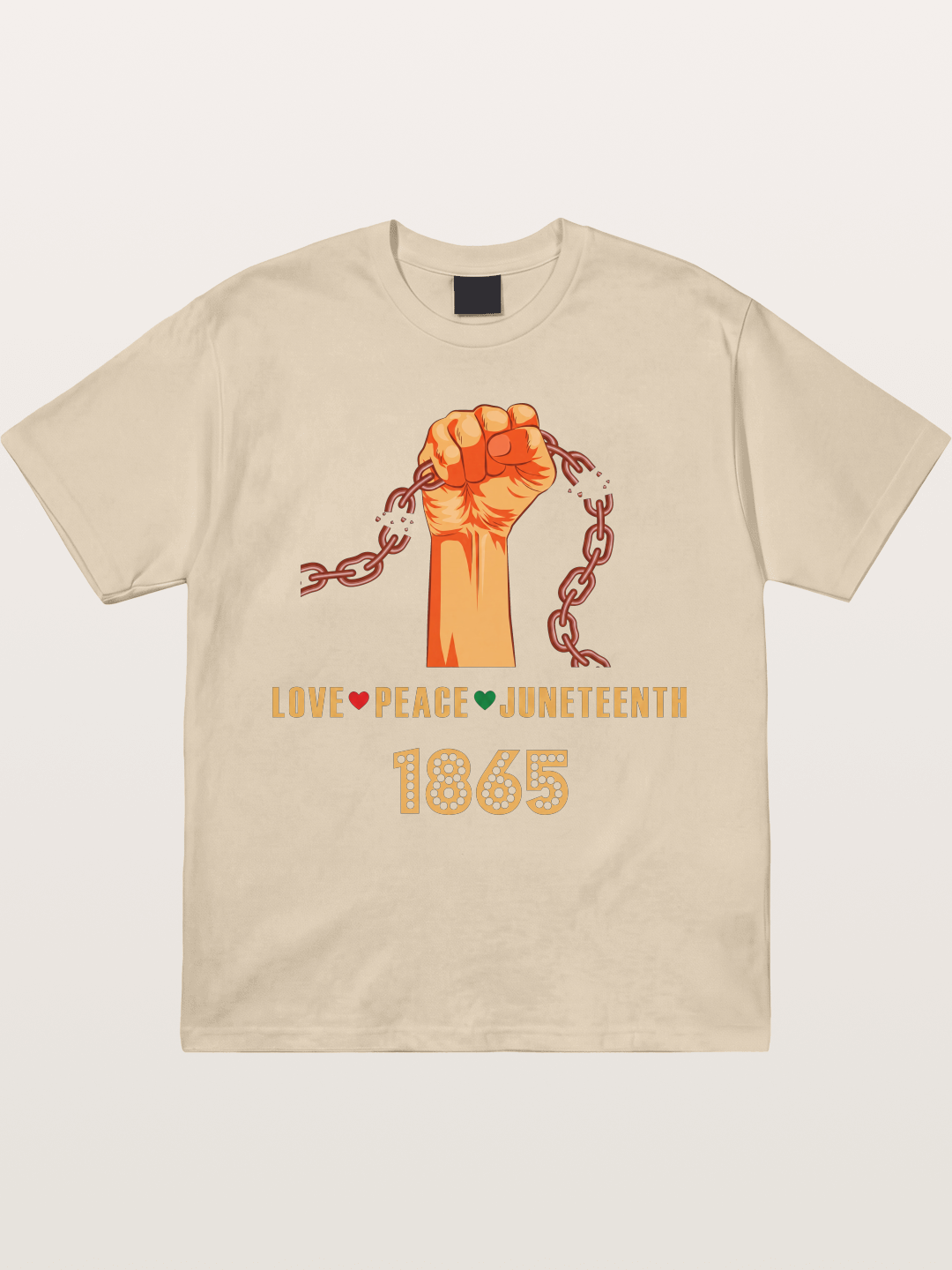 Juneteenth Love Peace Fist Gildan T-shirt