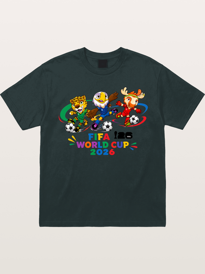 2026 World Cup Mascots Art Gildan T-shirt
