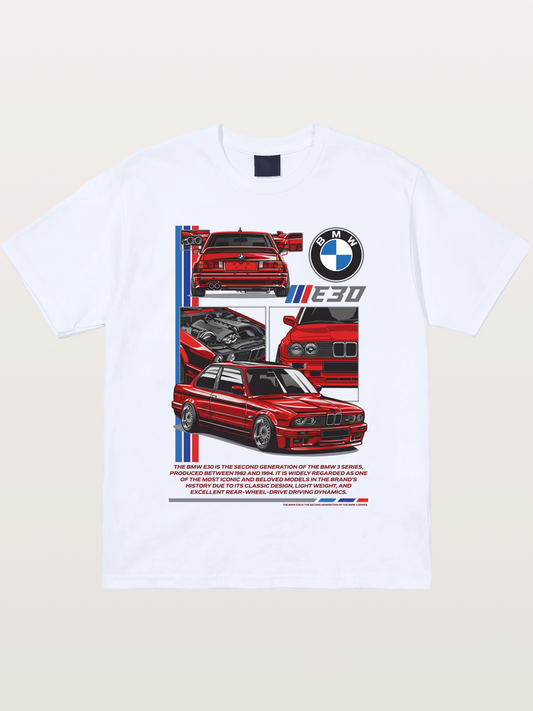 BMW E30 Multi Angle Collage Gildan T-shirt