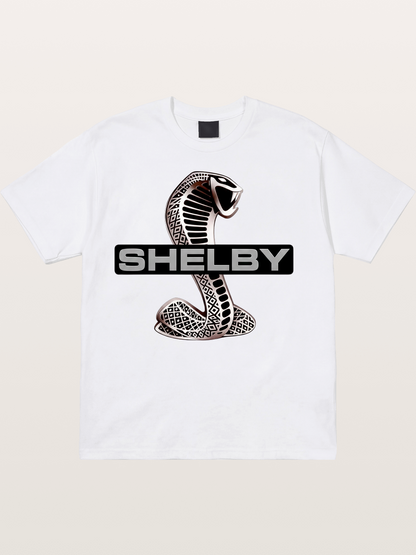 Shelby Cobra Logo Artwork Cotton T-shirt