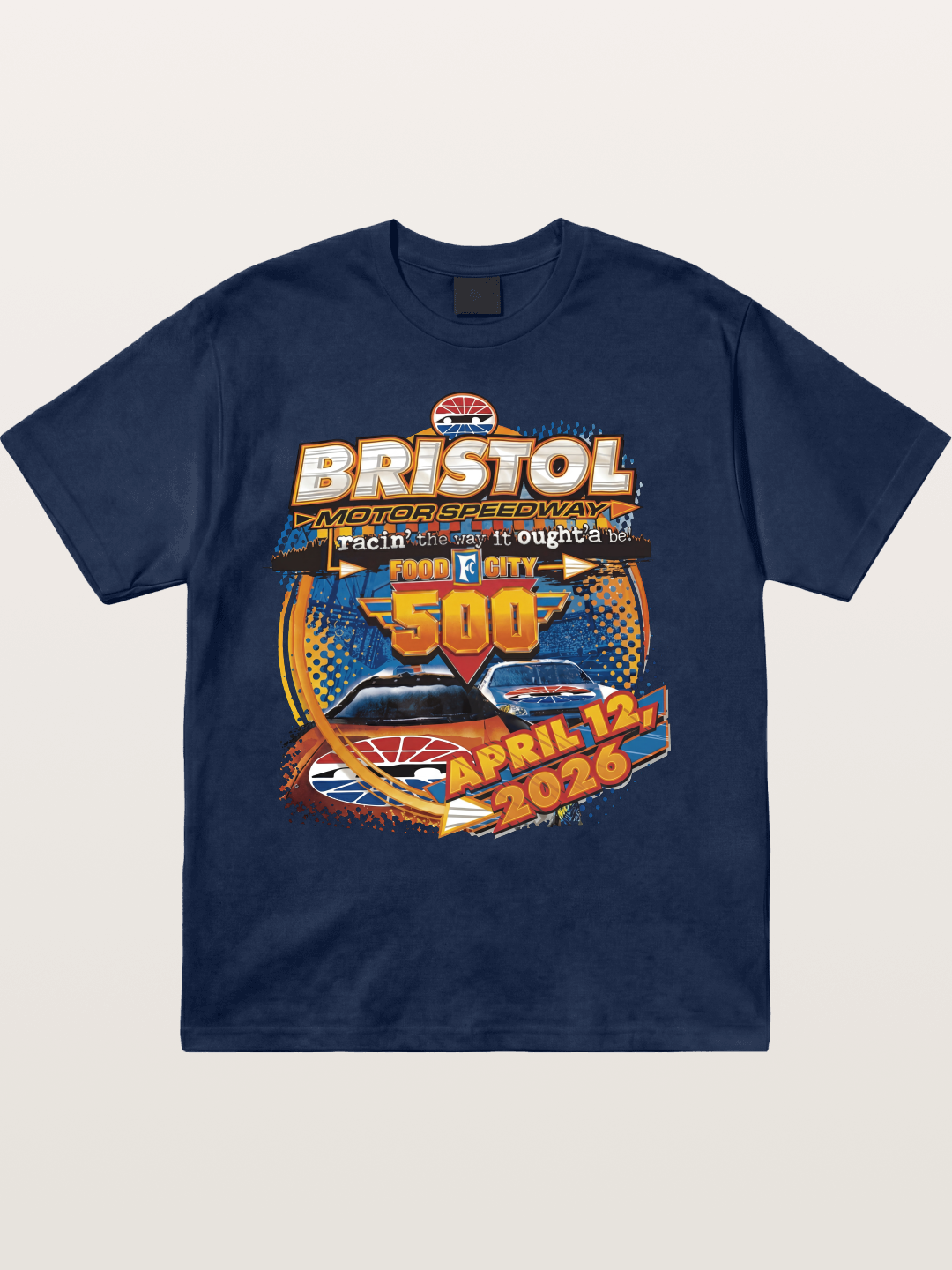 2026 Bristol Food City 500 Print Cotton T-shirt