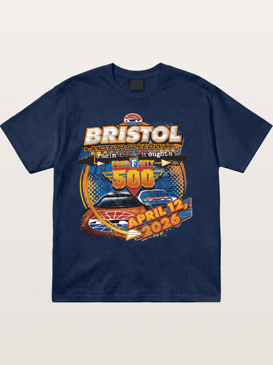2026 Bristol Food City 500 Print Cotton T-shirt