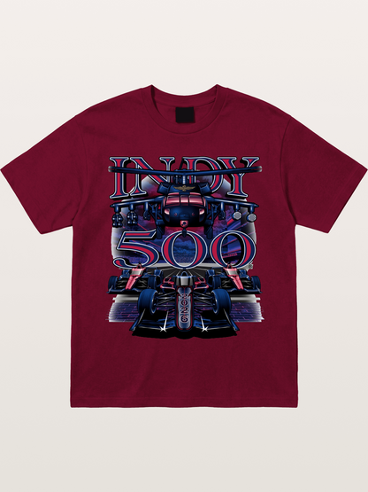 Indy 500 2026 Race Car Neon Art Gildan T-shirt