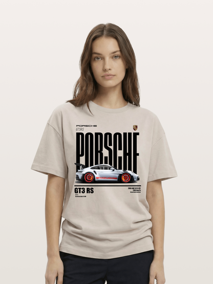 Porsche 911 GT3RS Widebody Sports Car Cotton T-shirt