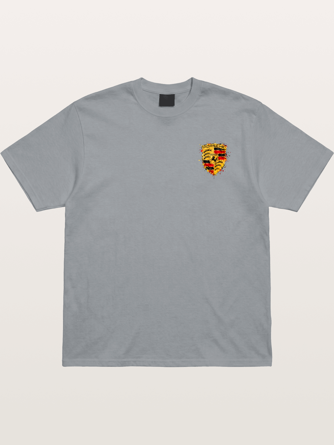Porsche Splash Crest Design Gildan T-shirt