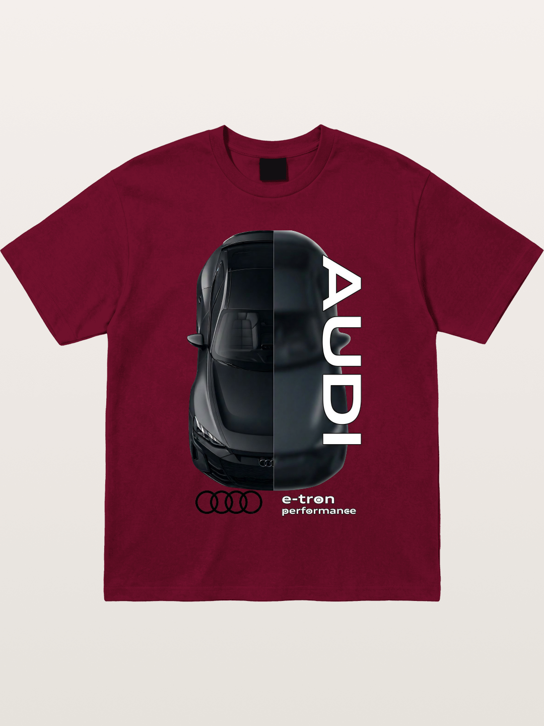 Audi E-Tron Split View Print Gildan T-shirt