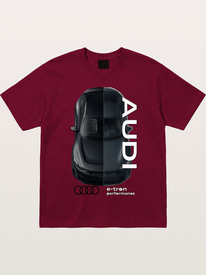 Audi E-Tron Split View Print Gildan T-shirt