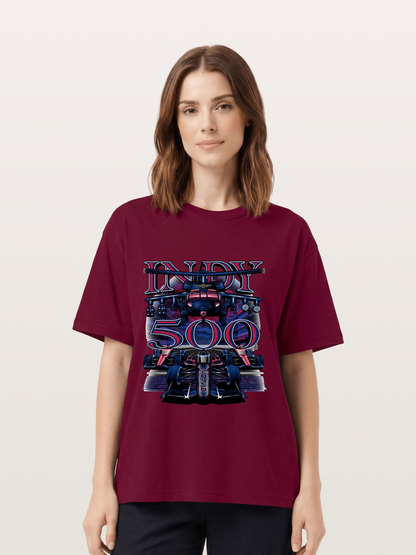 Indy 500 2026 Race Car Neon Art Gildan T-shirt