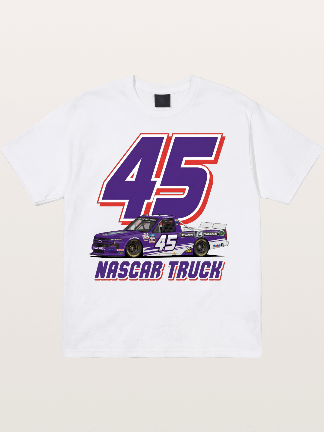 Purple 45 Racer Cotton T-shirt