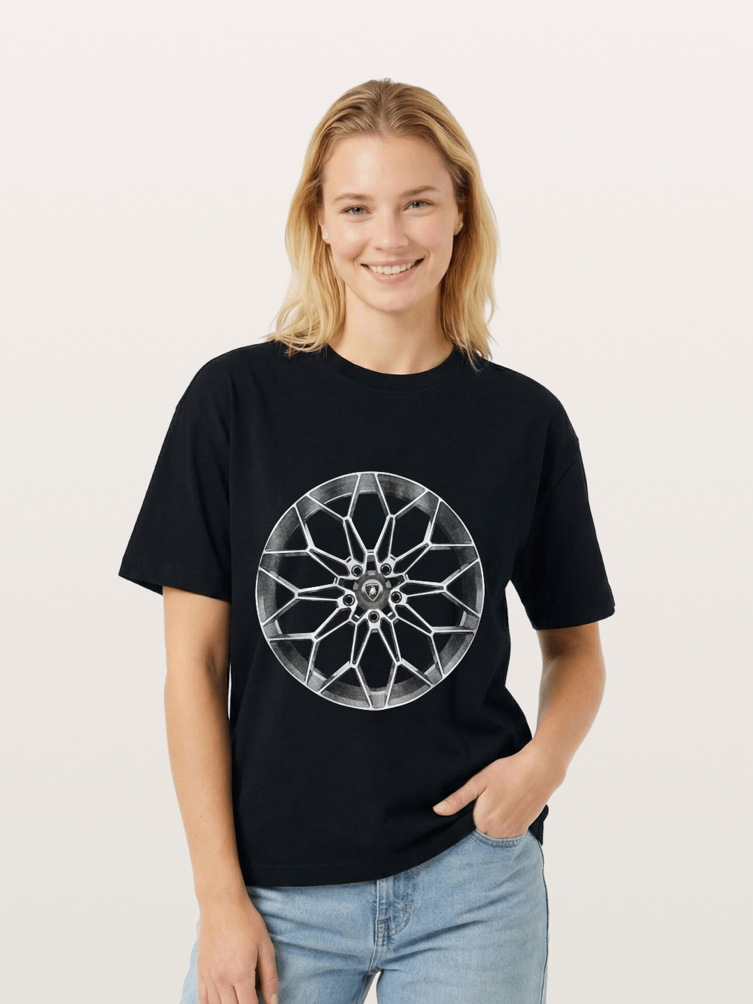 Lamborghini Multi-Spoke Alloy Wheel Gildan T-shirt
