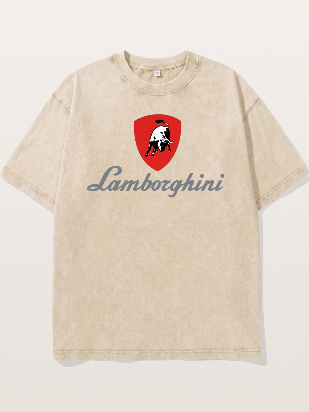 Lamborghini Red Bull Logo Washed T-shirt
