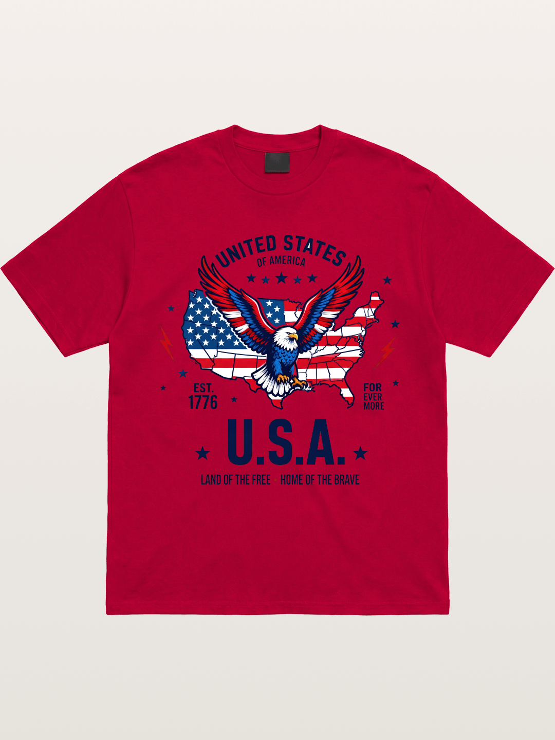 USA Map Eagle Flag Design Gildan T-shirt