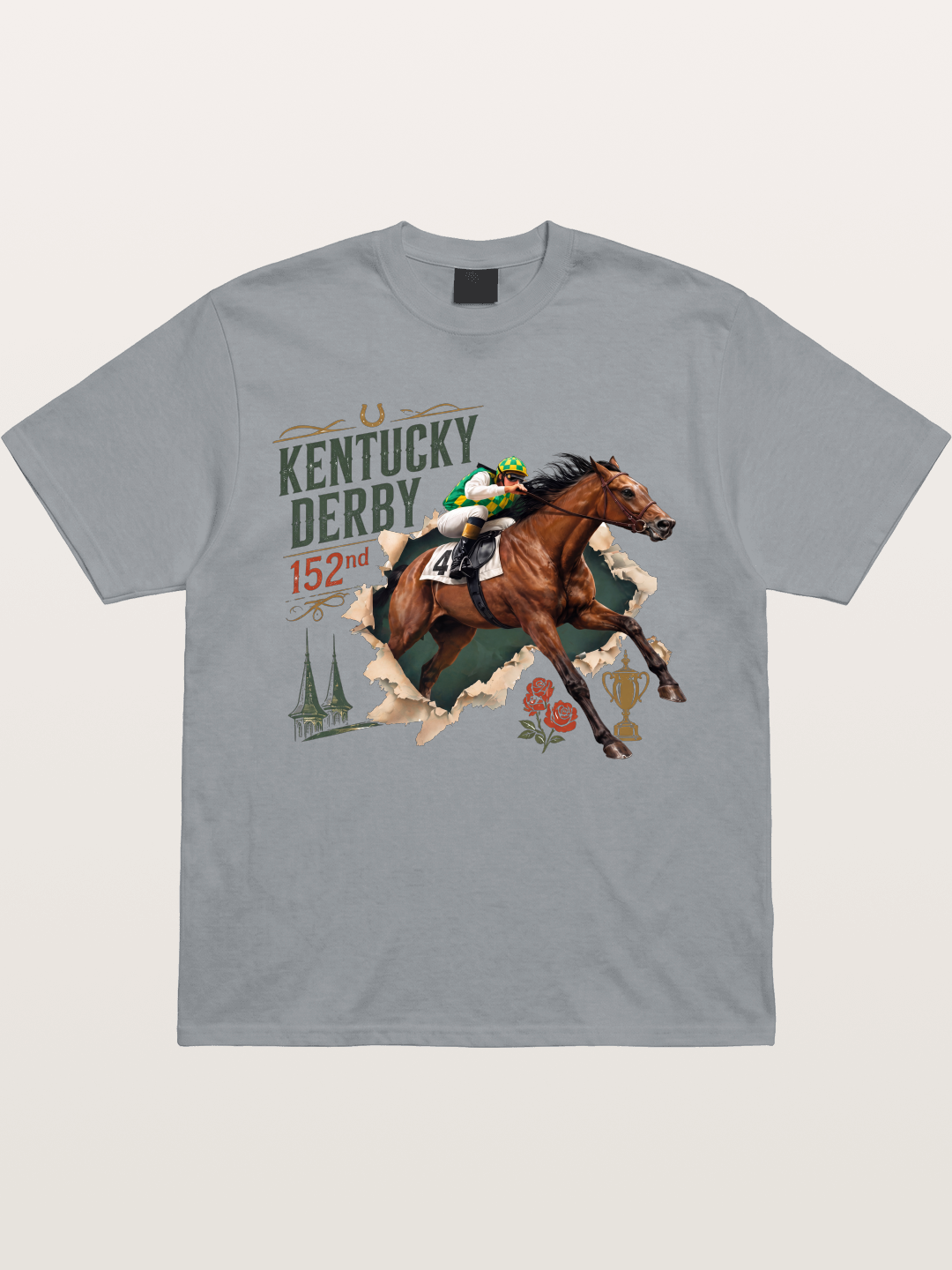 Kentucky Derby 152nd Horse & Roses Gildan T-shirt