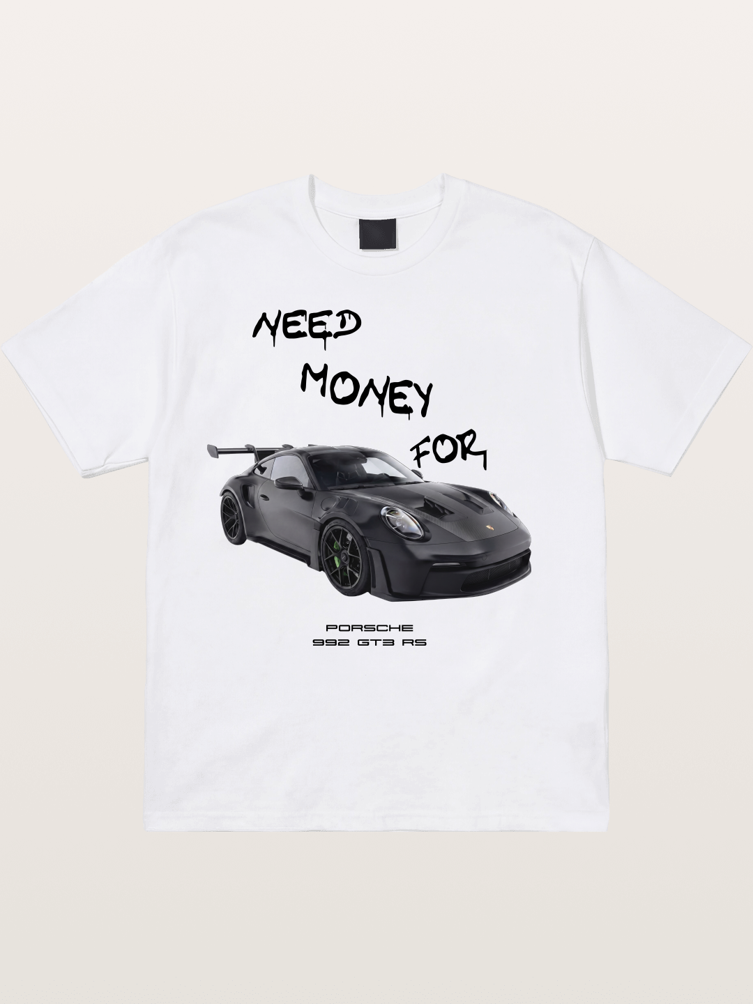 Porsche 992 GT3 RS Need Money Cotton T-shirt....