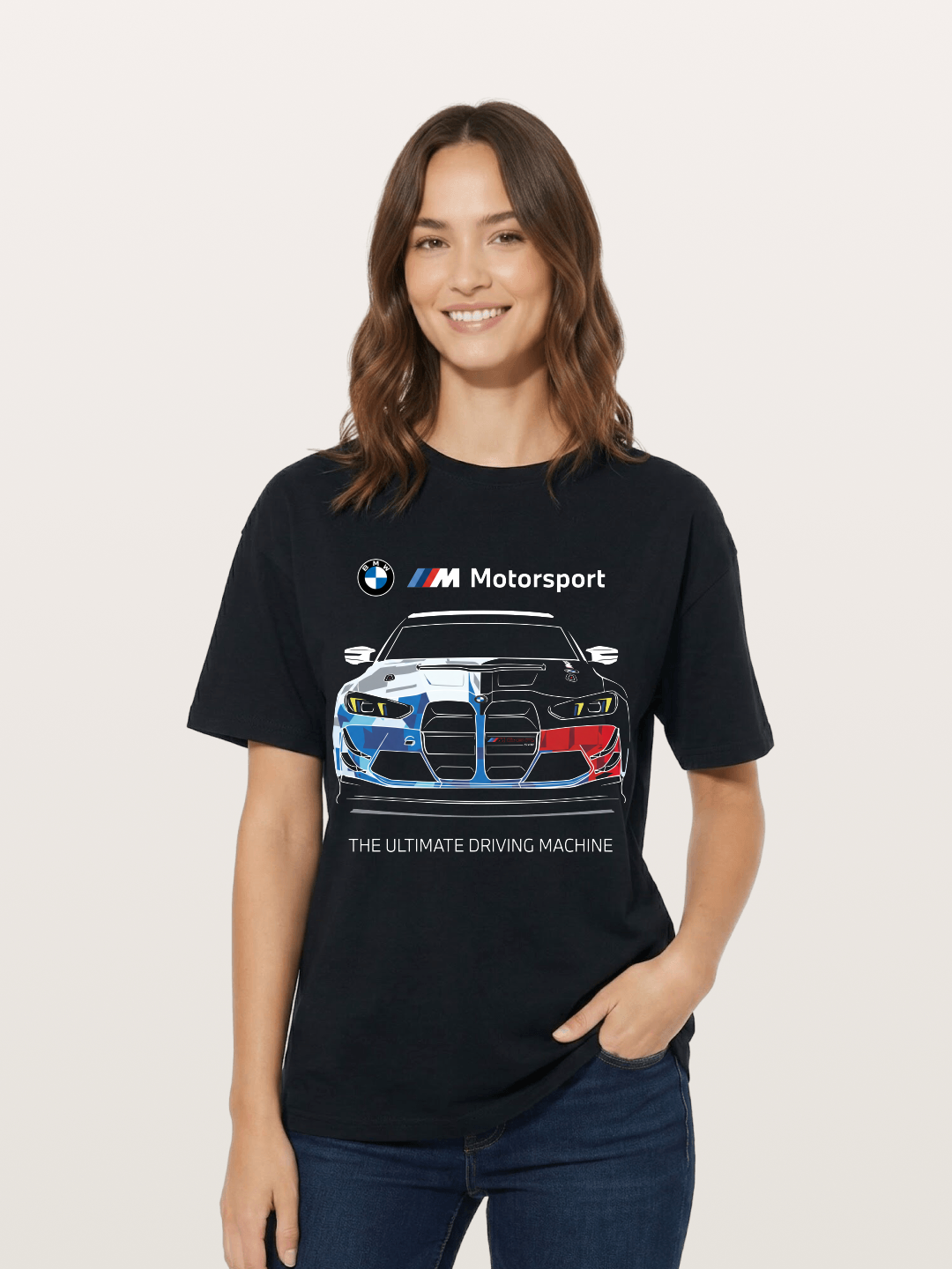 BMW M Motorsport Race Car Livery Cotton T-shirt