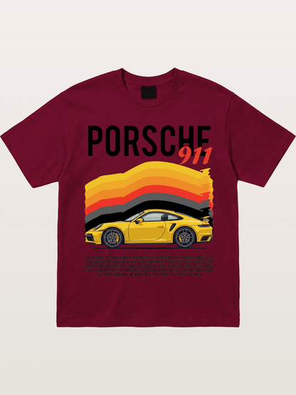 Yellow 911 Supercar Gildan T-shirt