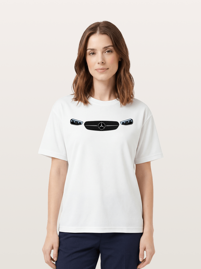 Mercedes-Benz Grille and LED Headlights Cotton T-shirt