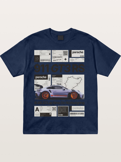 GT3 RS Poster Cotton T-shirt