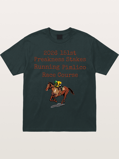 151st Preakness Yellow Silks Horse Gildan T-shirt