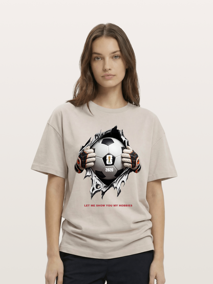 Soccer Ball Tear Effect 2026 Cotton T-shirt