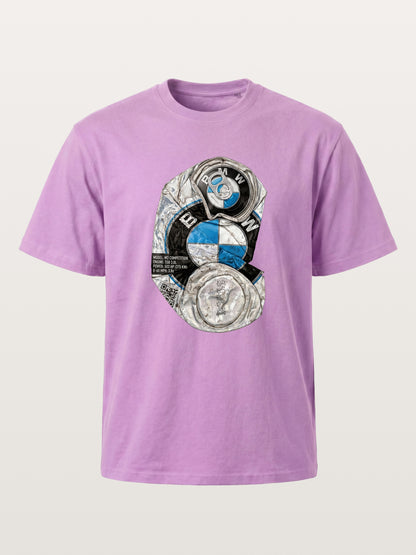 Crushed BMW Cans Collage Gildan T-shirt
