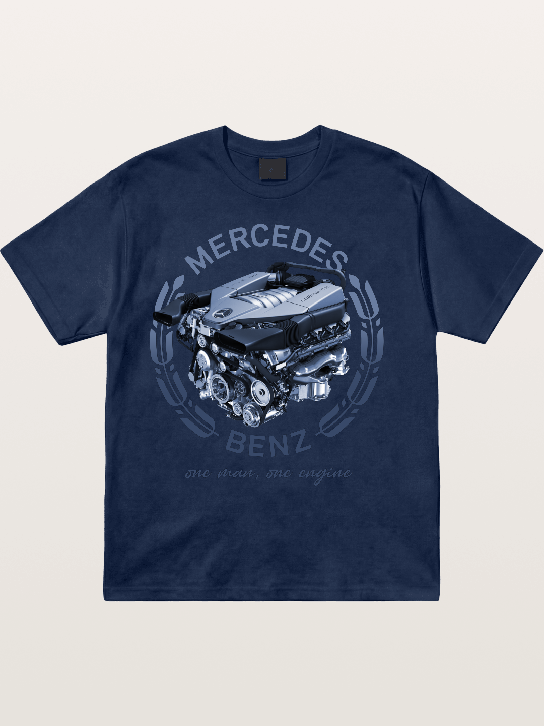 Benz V8 Engine Technical View Cotton T-shirt