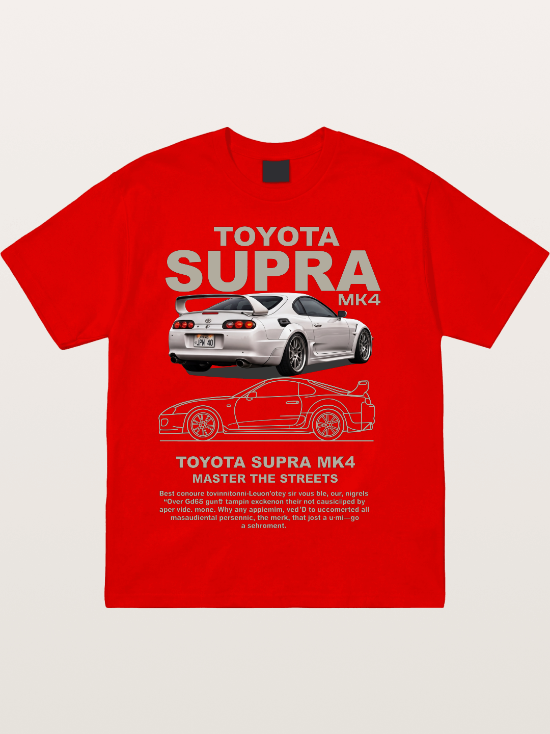 Supra MK4 Line Art & Full View Cotton T-shirt