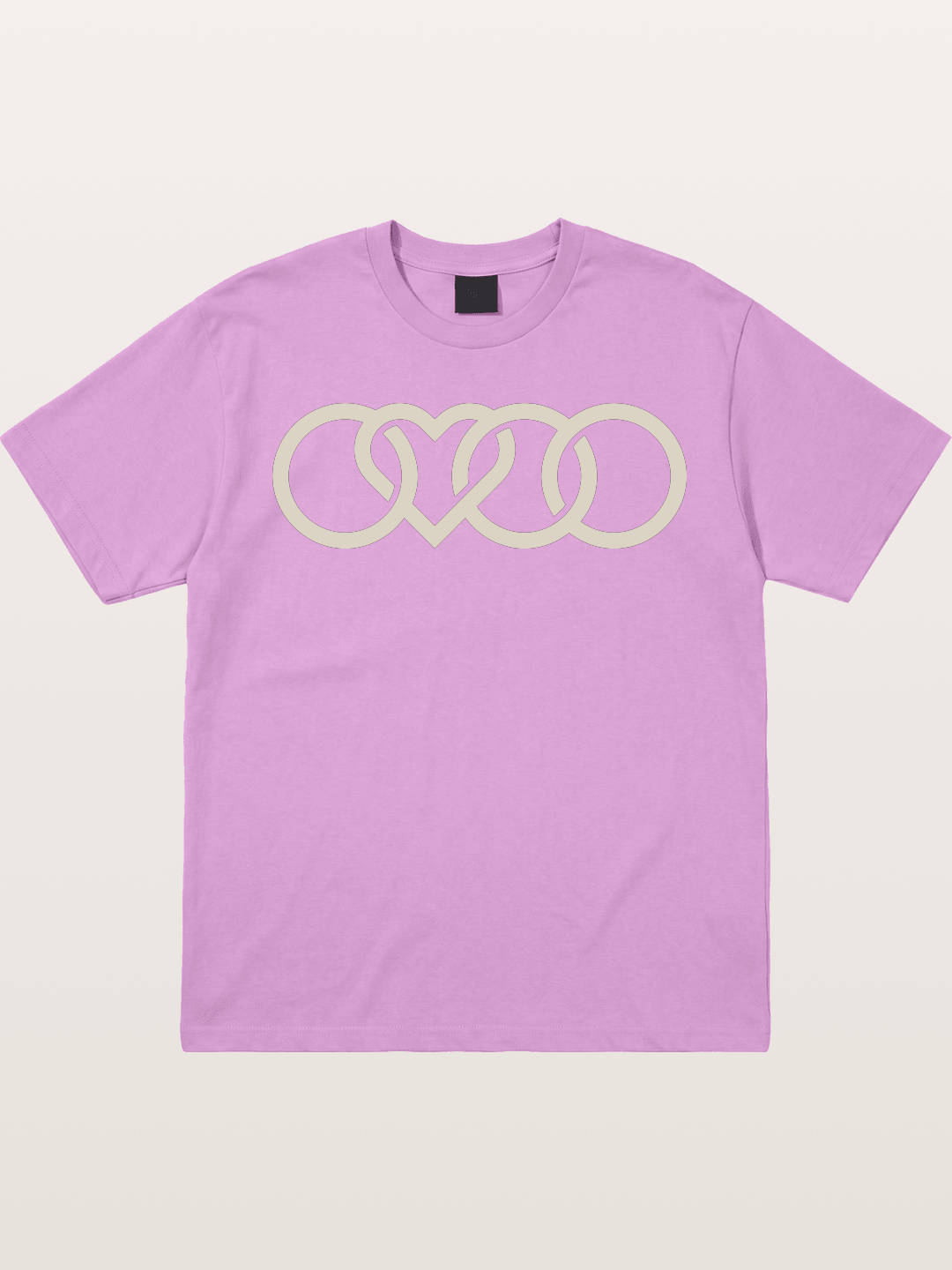 Audi Four Rings Heart Shape Gildan T-shirt