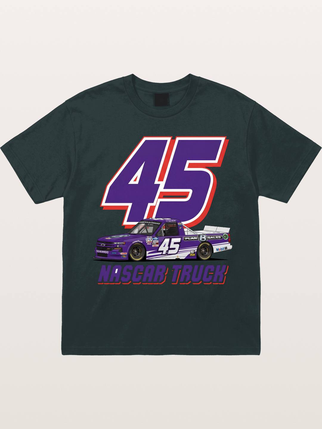 Purple 45 Racer Gildan T-shirt