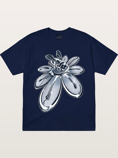 EDC Silver Chrome Daisy Art Gildan T-shirt