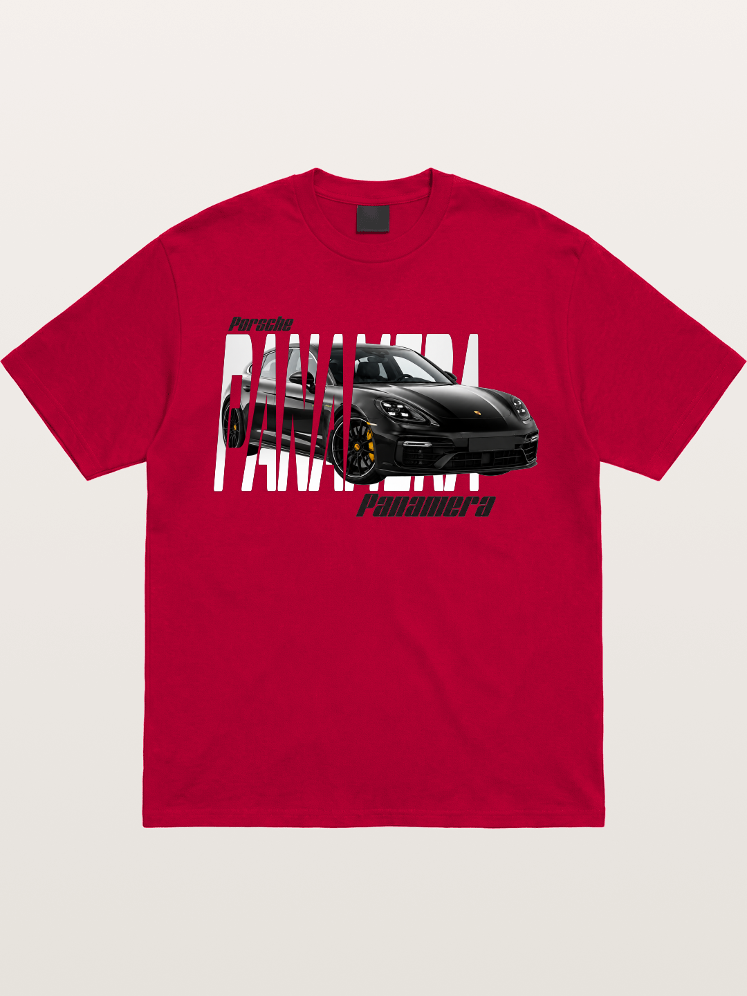 Porsche Panamera Typography Print Gildan T-shirt