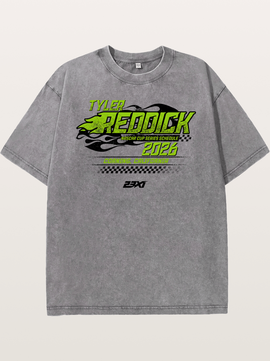 Tyler Reddick 2026 NASCAR Schedule Art Washed T-shirt