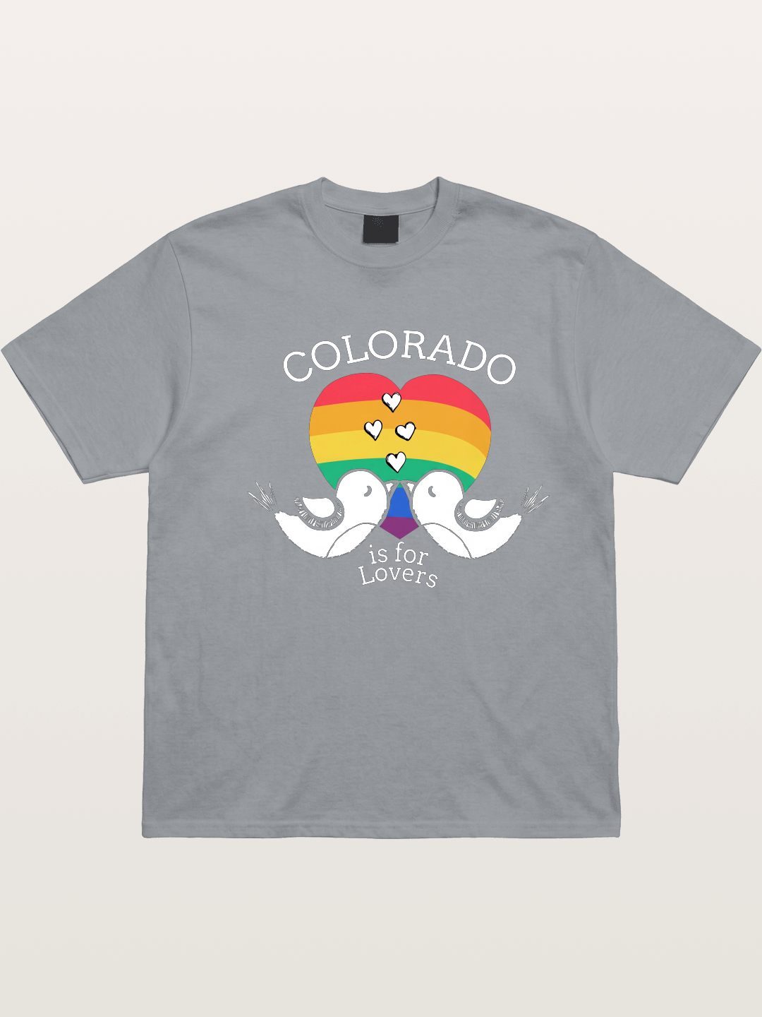 Colorado Trans Pride Heart Design Gildan T-shirt