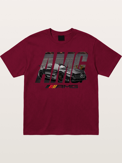 AMG Lettermark Car Print Gildan T-shirt