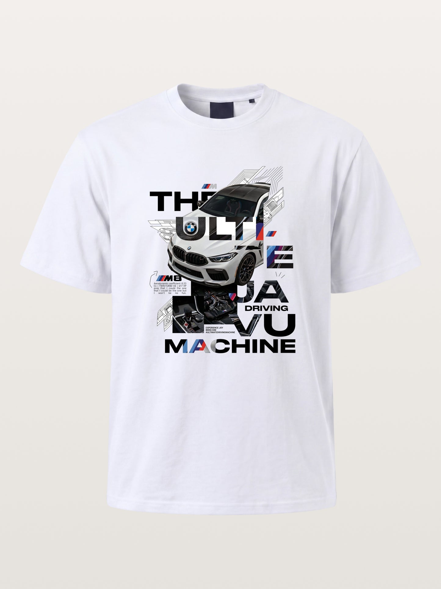 BMW M8 Tech Collage Poster Gildan T-shirt