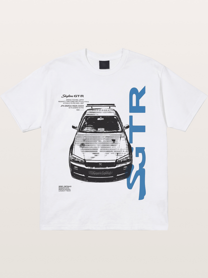 GT-R Sketch Cotton T-shirt