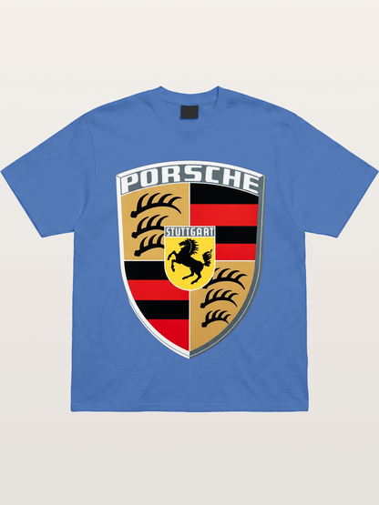Porsche Crest Shield Design Gildan T-shirt