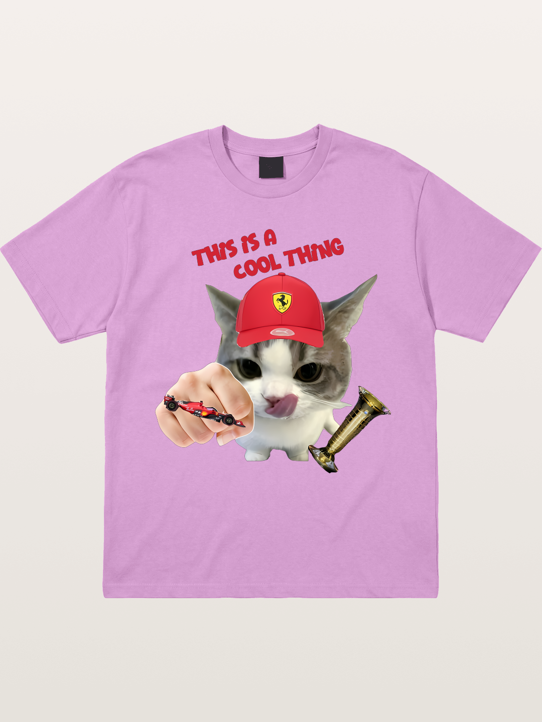 Ferrari Cat F1 Meme Gildan T-shirt