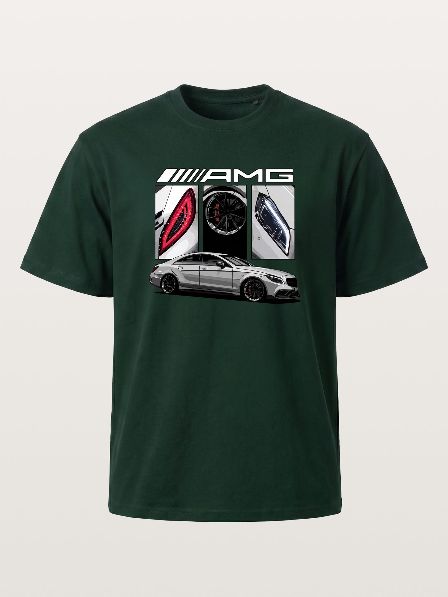 AMG Coupe Split Body Component Collage Gildan T-shirt