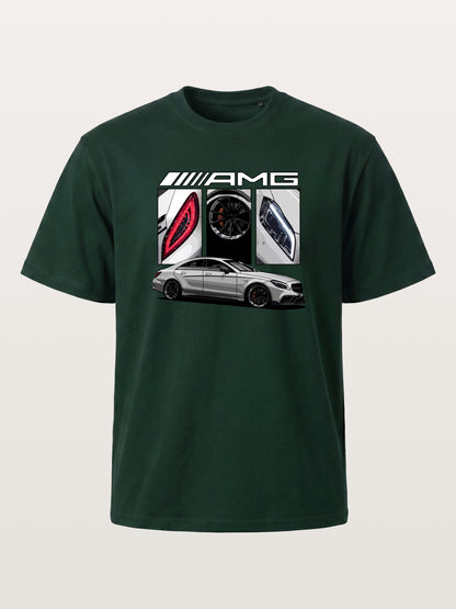 AMG Coupe Split Body Component Collage Gildan T-shirt