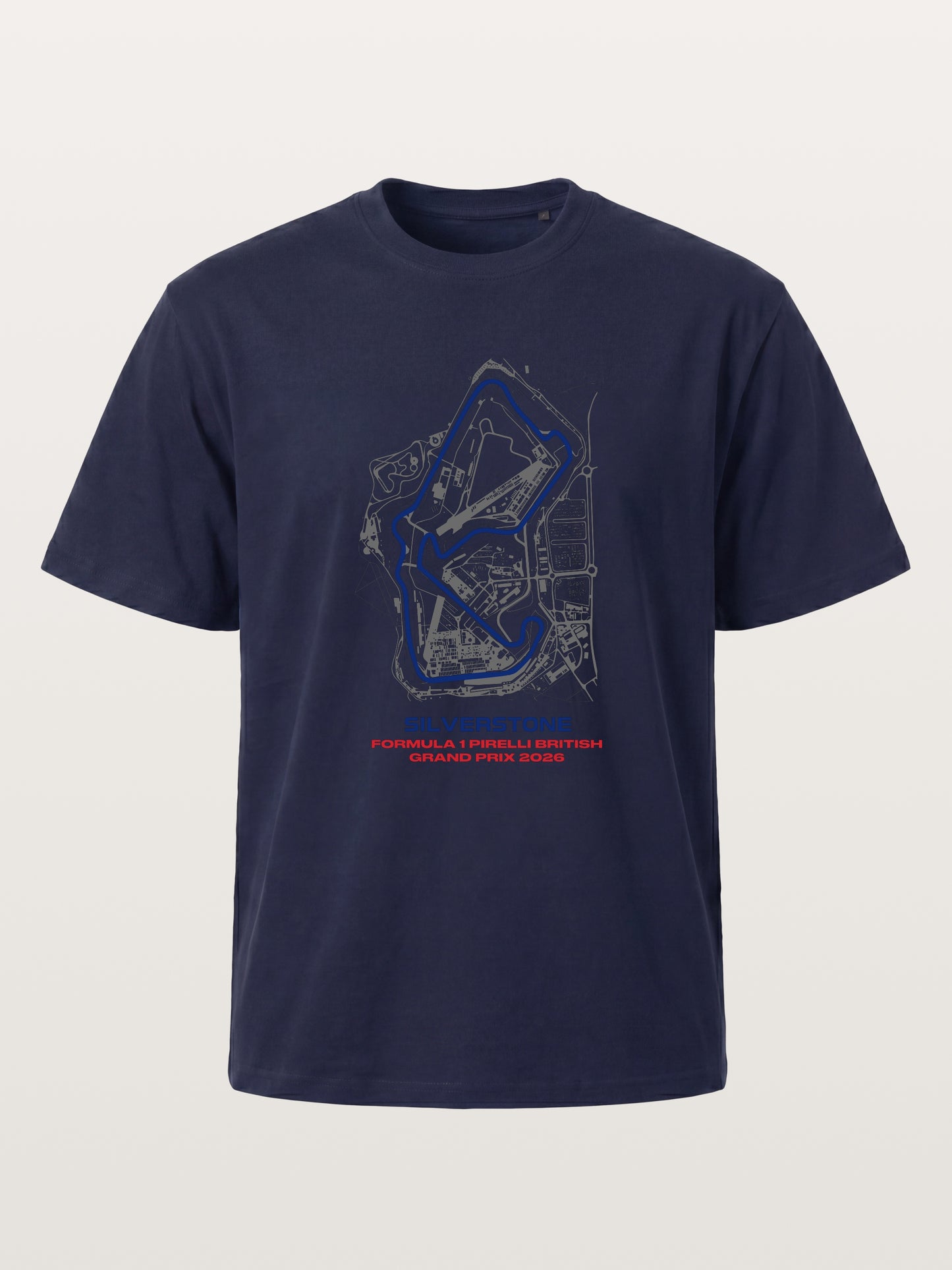 Silverstone Circuit Blueprint Layout Gildan T-shirt