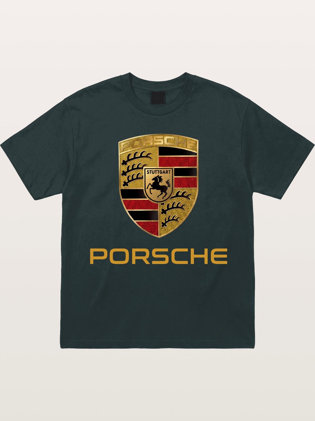 Porsche Golden Emblem Gildan T-shirt
