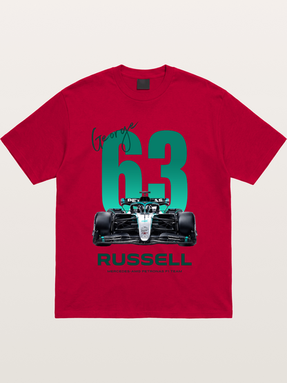 George Russell Mercedes F1 63 Gildan T-shirt