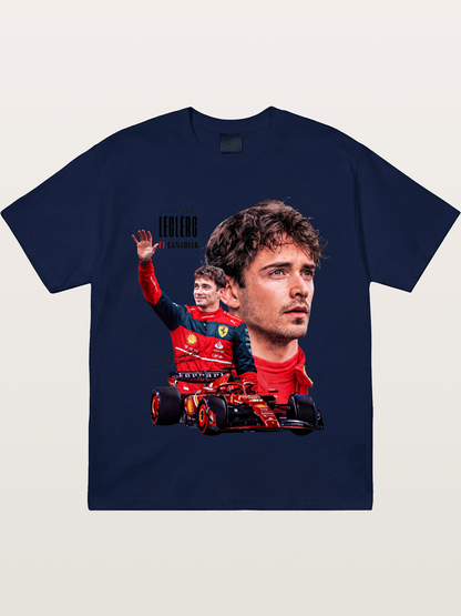 Leclerc Ferrari F1 Collage Art Gildan T-shirt