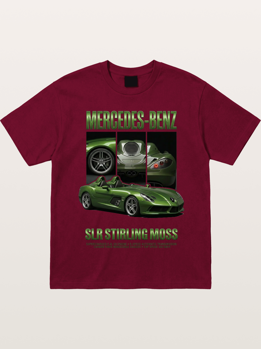 Mercedes SLR Stirling Moss Art Gildan T-shirt